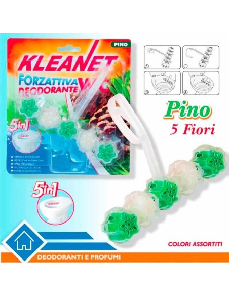 KLEANET DEODORANTE WC 5 IN 1 PINO  