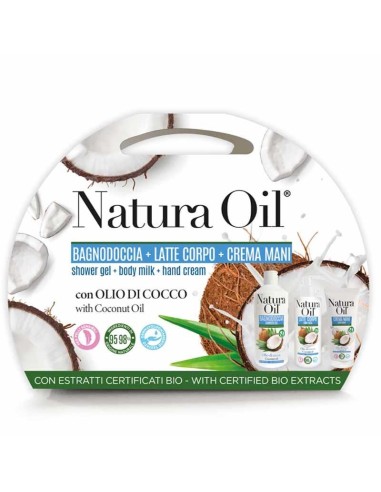 NATURA OIL KIT COCCO DOCCIA 400 ML LATTE 200 ML CREMA MANI