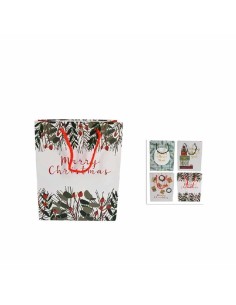 BUSTA REGALO MERRY CHRISTMAS 25 X 20 X9 CM