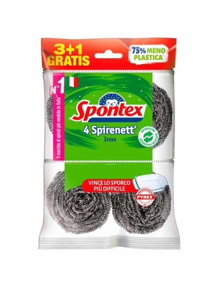 SPONTEX SPIRENETT INOX 4 PEZZI