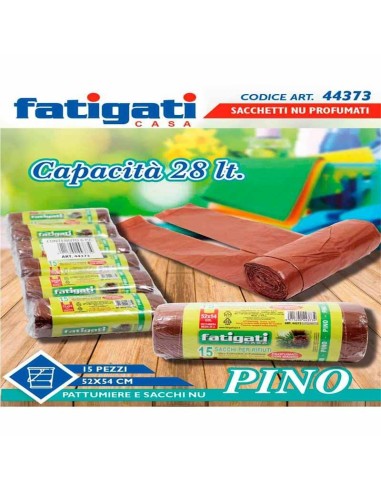 FATIGATI SACCHETTO SPAZZATURA CON MANICI PINO 52 X 54