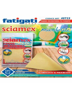 SCIAMEX PANNO PELLE FORATO PROFESSIONALE 33 X 38 CM 