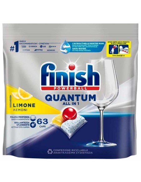 FINISH POWERBALL QUNATUM ALL IN 1 LIMONE 63 CAPS