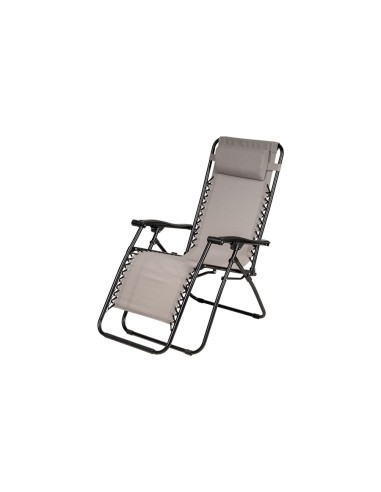 Sedia A Sdraio Colore Grigio Gravity