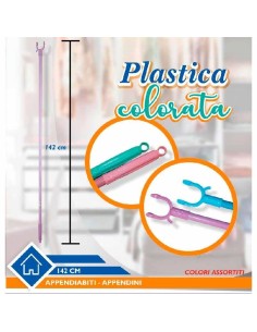 MANICO APPENDI ABITI IN PLASTICA 1,42 MT