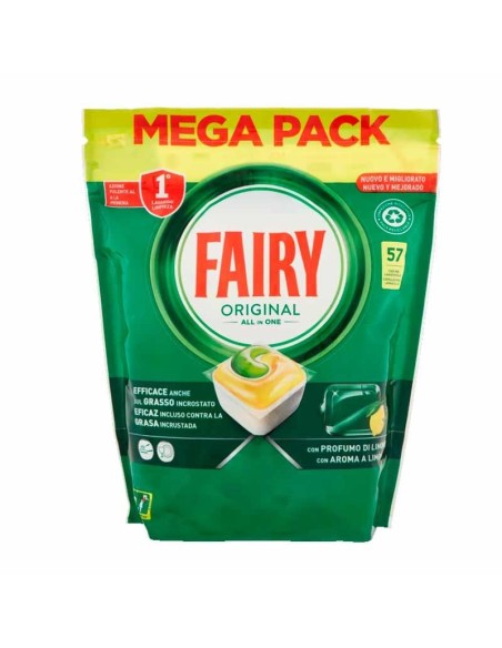 FAIRY CAPS ORGINAL ALL IN ONE LIMONE 57 PEZZI 