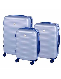 TROLLEY TRIS MONACO SILVER E BLUE 
