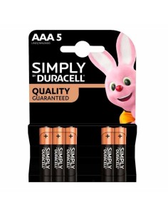 DURACELL SIMPLY PILE MINI STILO AAA 5 PEZZI 