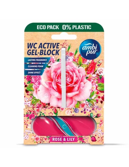 AMBI PUR WC ACTIVE GEL BLOCK  ROSE E LILY