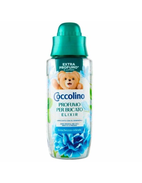 COCCOLINO PROFUMO BUCATO ELIXIR FRESCHEZZA CELESTE 342 ML