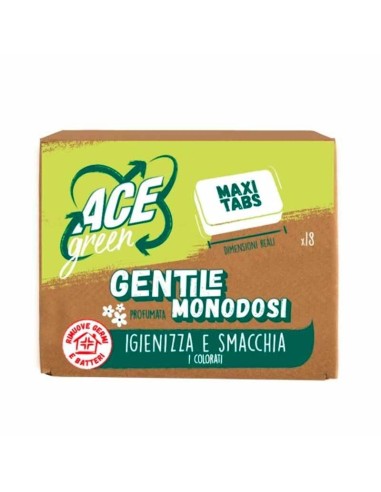 ACE GENTILE MAXI TABS MONODOSE IGIENIZZA E SMACCHIA 18 PEZZI