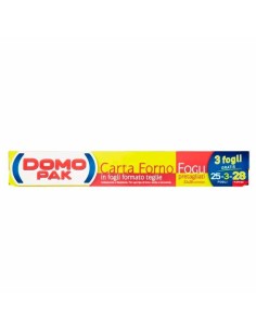 DOMOPAK CARTA FORNO FOGLI 28 PZ 10 MT