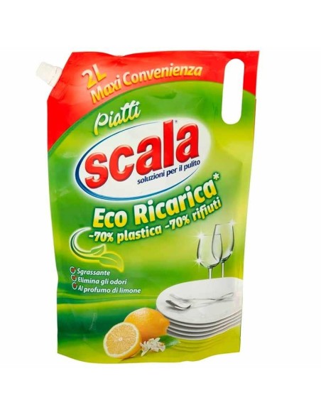 SCALA PIATTI CONCENTRATO ECO RICARICA LIMONE 2 LITRI
