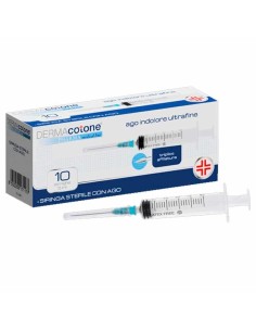 DERMACOTONE SIRINGA STERILE CON AGO 5 ML INDOLORE 10 PEZZI