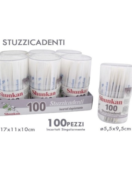 STUZZICADENTI 100 PZ INCARTATI