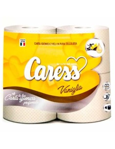 CARESS CARTA IGIENICA PROFUMATA VANIGLIA 4 ROTOLI 2 VELI
