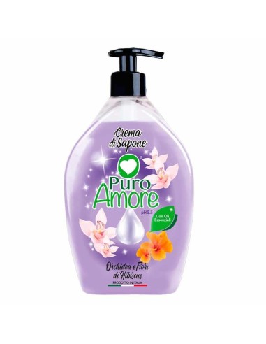 PURO AMORE SAPONE LIQUIDO ORCHIDEA E FIORI DI HIBISCU 750 ML