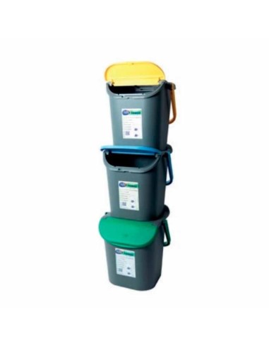 PATTUMIERA 3 PZ TOWER BIN IMPILABILI VERTICALE 30 LT 