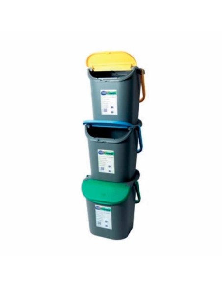 PATTUMIERA 3 PZ TOWER BIN IMPILABILI VERTICALE 30 LT 
