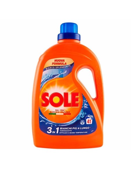 SOLE LAVATRICE LIQUIDO BIANCO SOLARE 41 LAVAGGI 1.845 LT