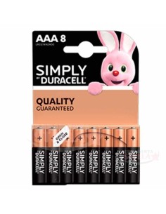 DURACELL SIMPLY AAA MINI STILO 8 PEZZI