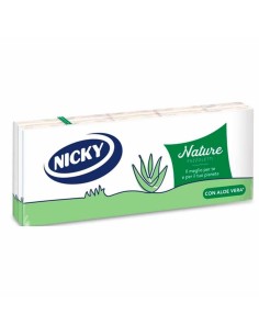 NICKY FAZZOLETTI 4 VELI NATURE ALOE 10 PEZZI