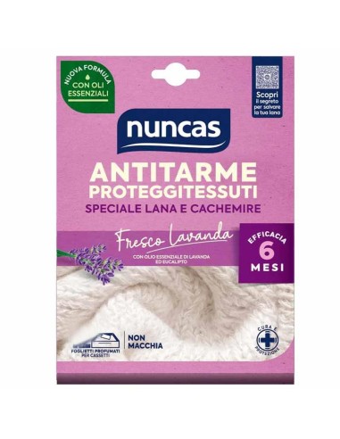 NUNCAS ANTITARME PROTEGGI TESSUTI FOGLIETTI FRESCO LAVANDA 8