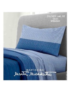COMPLETO LETTO SINGOLO DISEGNO 1459 SKIN BLU VAR. 09