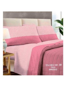COMPLETO LETTO SINGOLO DISEGNO 1459 SKIN ROSA VAR. 09