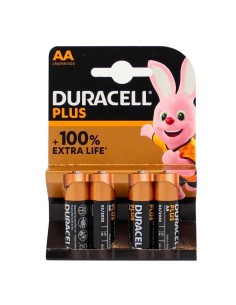 DURACELL PLUS STILO AA 4 PEZZI 