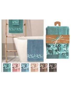 ASCIUGAMANO BAGNO SET 1 GRANDE 1 PICCOLO 