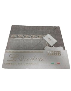 IRGE COMPLETO LETTO LONDRA FLANELLA MATRIMONIALE TORTORA