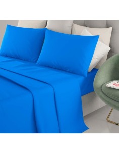 IRGE COMPLETO LETTO SINGOLO TINTA UNITA ROYAL BLU
