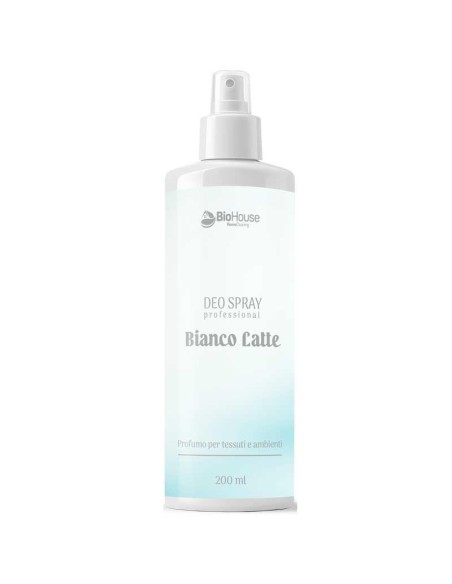 BIO HOUSE DEO SPRAY AMBIENTI E TESSUTI BIANCO LATTE 200 ML