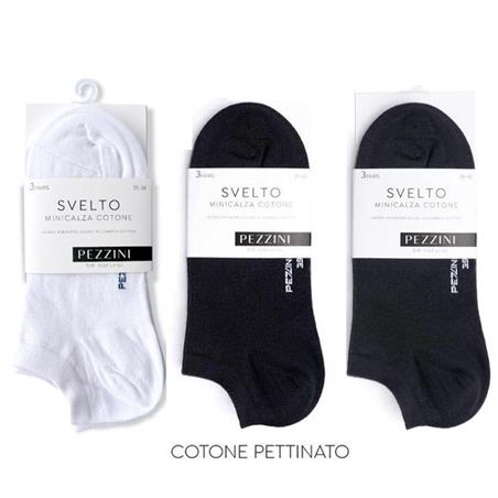 PEZZINI  MINICALZA COTONE 3 PEZZI