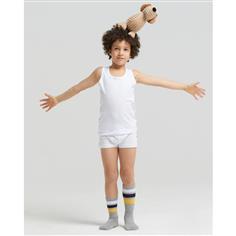 POMPEA CANOTTA BAMBINI SPALLA LARGA BIANCA