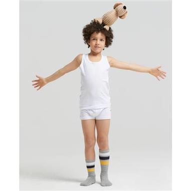 POMPEA CANOTTA BAMBINI SPALLA LARGA BIANCA