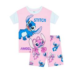 PIGIAMA BAMBINO ESTIVO LILLO E STITCH GIRL DA 3 A 8 ANNI 
