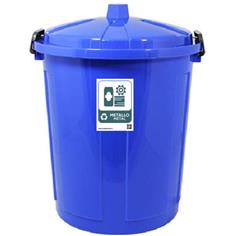 BIDONE BIG BIN 50 LT CON COPERCHIO CHIUSURA ERMETICA BLU