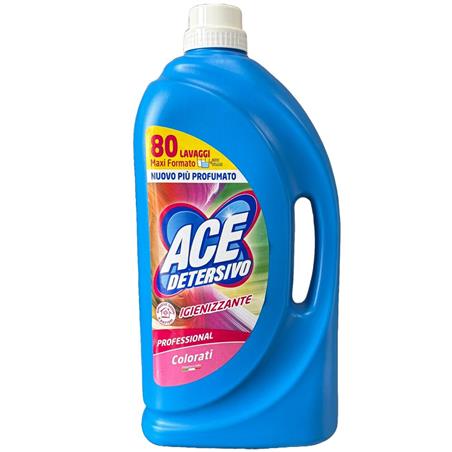 ACE LAVATRICE LIQUIDO PROFESSIONALE COLORATI 80 LAVAGGI 