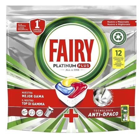 FAIRY PLATINUM PLUS ALL IN ONE LIMONE 12 PEZZI 