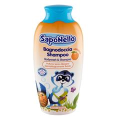 SAPONELLO KIDS BAGNO DOCCIA E SHAMPOO ALBICOCCA 400 ML