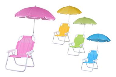 SEDIA BABY CON OMBRELLINO 33 X 54 CM COLORI ASSORTITI