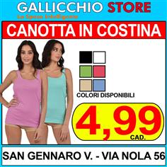 JADEA CANOTTA JESSICA COLORI ASSORTITI SPALLA LARGA